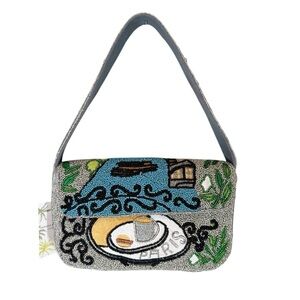 VIRAL Paris Cafe Beaded Shoulder Bag from AMERICA & BEYOND New with tags